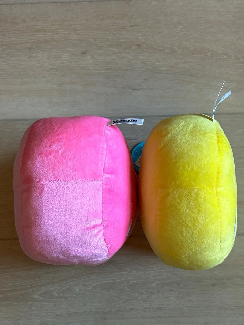 2 NWT 14” Peeps Plush Bunny Pair - Pink Emo & Yellow